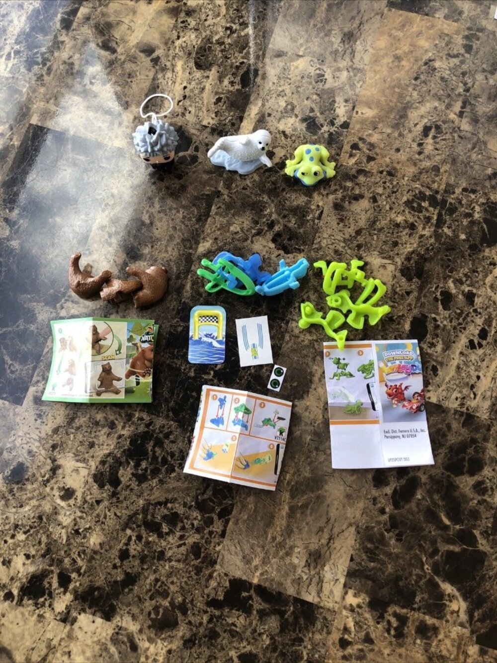 6 Kinder Surprise Mixed Lot Figures Animals Vehicle Toys Kinder Joy